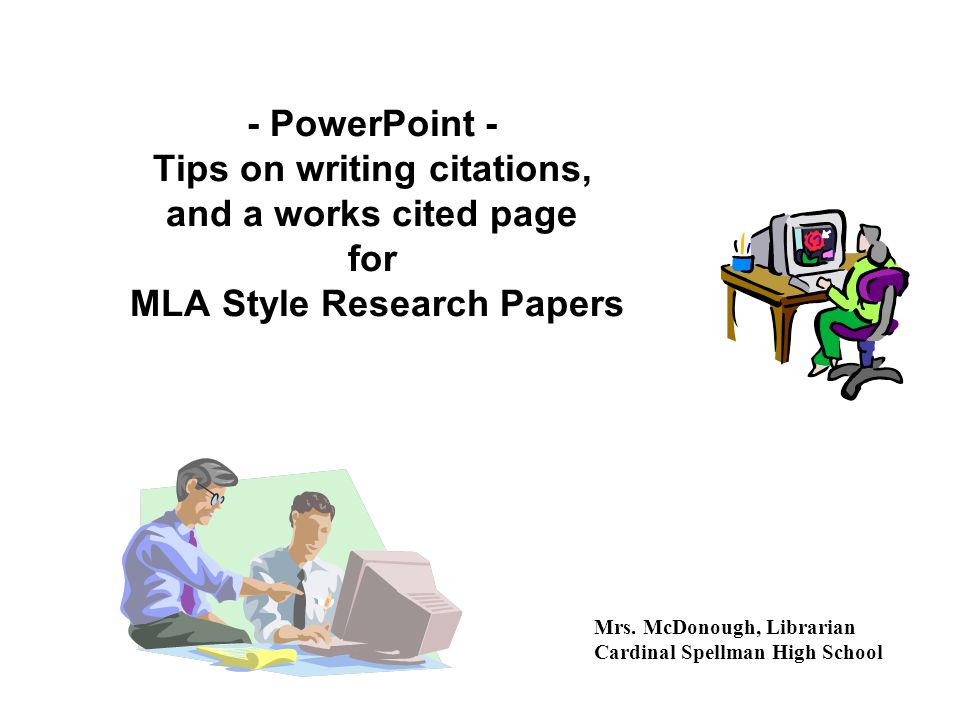 Powerpoints on research papers